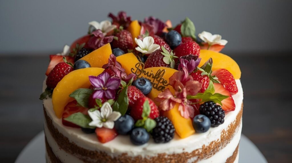Fresh Fruite Vegan Cake